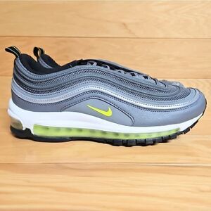 Nike Air Max 97 Size 9 Smoke Grey Volt White Black Running Shoe DJ6885-001